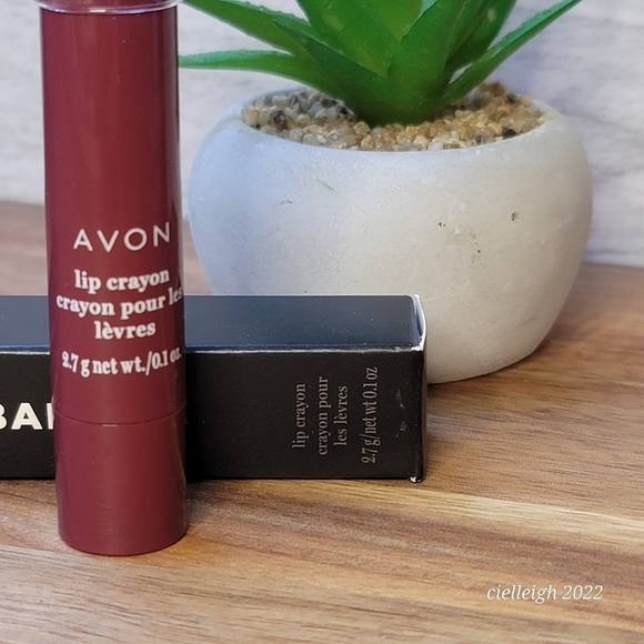Avon Birthday Balm Lip Crayon - Fine Wine - Picture 3 of 5